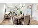 The dining area flows seamlessly into a comfortable living space, creating an inviting atmosphere at 8217 White Star Dr, Fuquay Varina, NC 27526