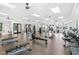 Well-equipped gym featuring treadmills, weights, and other fitness machines for a comprehensive workout at 8217 White Star Dr, Fuquay Varina, NC 27526