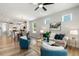 Spacious living area flows into the kitchen and dining areas, offering ample space for entertaining at 8217 White Star Dr, Fuquay Varina, NC 27526