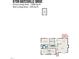 Floor plan showing layout of the home and key dimensions at 9709 Batesville Dr, Raleigh, NC 27617