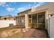 Backyard featuring screened porch and fenced yard at 1016 Kingston Grove Dr, Cary, NC 27519