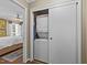 Convenient laundry area featuring a stackable washer and dryer, maximizing space at 1033 Mills St, Raleigh, NC 27608