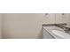 Bathroom featuring granite countertops and sleek fixtures at 11 Willow Bridge Dr, Durham, NC 27707