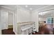 Open dining area with granite counter bar that opens to the living room at 11 Willow Bridge Dr, Durham, NC 27707