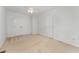 Spacious bedroom features neutral carpet, fresh white paint and double closets at 1547 Village Glenn Dr, Raleigh, NC 27612