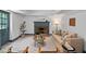 Cozy living room features a fireplace, stylish rug, and comfortable seating at 1909 Ira Rd, Efland, NC 27243