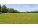 A vast green field stretches towards a distant house, bordered by trees at 1909 Ira Rd, Efland, NC 27243