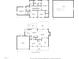 Detailed floor plan showcasing the layout of the home's main and upper levels at 203 W Hill Dr, Cary, NC 27519