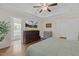 Spacious bedroom with an en suite bathroom and a large wall-mounted television at 21 Boots Dr, Angier, NC 27501