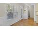 Breakfast nook area with large windows and an exterior door at 21 Boots Dr, Angier, NC 27501