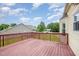 Spacious backyard deck perfect for outdoor entertaining with neighborhood views at 220 Needle Park Dr, Cary, NC 27513