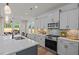 Modern kitchen with sleek countertops, stainless steel appliances, and ample cabinet space at 222 Faith Avenue, Sanford, NC 27330