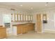 Garage features built-in cabinetry and countertops, offering convenient storage and workspace options at 25 Ruth Cir, Fuquay Varina, NC 27526