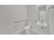 Clean half bathroom with white fixtures, including a toilet and sink at 3101 Sawyers Mill Dr, Apex, NC 27539