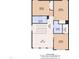 Second floor plan featuring bedrooms, loft, full bathroom, laundry room, walk-in closet and hall at 3101 Sawyers Mill Dr, Apex, NC 27539