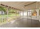 Spacious covered patio with outdoor fan and plenty of room for seating at 3129 Merrianne Dr, Raleigh, NC 27607