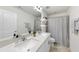 Modern bathroom with double sinks, ample countertop space, and neutral color palette at 433 Village Bend Dr, Fuquay Varina, NC 27526