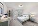 Charming bedroom with a bed, stylish furniture, window, and neutral decor at 433 Village Bend Dr, Fuquay Varina, NC 27526