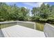 Spacious, white deck with bright sky and trees, great for entertaining and relaxing at 5317 Peacenest Dr, Raleigh, NC 27610