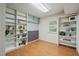 Versatile flex room with built-in shelving, perfect for a library or home office at 5523 Newberry Dr, Raleigh, NC 27609
