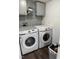 Efficient laundry room with modern Samsung washer and dryer set for convenience and ease at 57 Winding Ridge Rdg, Sanford, NC 27332