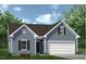 Charming single-Gathering home featuring a 2-car garage, and complemented by lush landscaping at 66 E American Marigold Dr, Benson, NC 27504