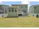 Spacious backyard featuring a partial privacy fence, perfect for outdoor living at 1013 Poppy Fields Ln, Wake Forest, NC 27587
