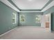 Spacious bedroom with tray ceiling, carpeted floors, and plenty of natural light at 1013 Poppy Fields Ln, Wake Forest, NC 27587