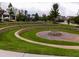 Community fire pit and seating area, perfect for gatherings and relaxing evenings at 1013 Poppy Fields Ln, Wake Forest, NC 27587