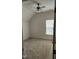 Bedroom featuring carpeted floors, neutral paint, ceiling fan, and natural light through a window at 1016 Dotson Way, Apex, NC 27523
