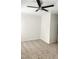 Spacious bedroom featuring carpeted floors, neutral paint, and modern ceiling fan at 1016 Dotson Way, Apex, NC 27523