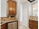 Kitchen with stainless steel appliances, granite counters, and tile flooring at 1016 Goldmist Ln, Durham, NC 27713