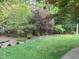 Well-maintained backyard showcasing lush landscaping and healthy lawn at 105 Perry Ln, Zebulon, NC 27597
