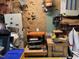 Workshop equipped with machinery, storage, and tools for various projects at 105 Perry Ln, Zebulon, NC 27597