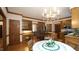 Spacious open floor plan showcasing kitchen and breakfast nook, ideal for casual dining and entertaining at 12037 Deer Run, Raleigh, NC 27614