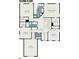 Second floor plan featuring bedrooms, bathrooms, laundry, and bonus room at 1304 Trailing Rose Ct, Wake Forest, NC 27587