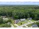 Aerial view of the property, showcasing its location in a tree-lined neighborhood at 1309 Sweet Charm Ln, Knightdale, NC 27545