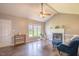 Inviting living room boasting hardwood floors, fireplace, and an abundance of natural light at 1309 Sweet Charm Ln, Knightdale, NC 27545