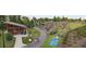 Outdoor amphitheater with lawn seating and a wooden stage, perfect for community events at 1624 Tunnel St, Wendell, NC 27591