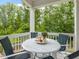 Comfortable porch with outdoor table and chairs, perfect for outdoor relaxation and dining at 1804 Amberly Ledge Way, Cary, NC 27519