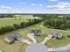Stunning aerial view of homes with expansive yards, mature trees, and beautiful landscaping at 241 Fox Run, Benson, NC 27504