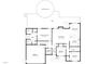 First floor plan view, featuring a spacious home layout with clearly labeled rooms and dimensions for main level at 241 Fox Run, Benson, NC 27504