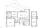 First floor plan view, featuring a spacious home layout with clearly labeled rooms and dimensions for main level at 241 Fox Run, Benson, NC 27504