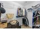 The walk-in closet features custom shelving, and ample storage space at 2933 Creek Moss Ave, Wake Forest, NC 27587
