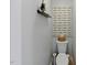 The toilet room features an abstract shelf and artwork at 2933 Creek Moss Ave, Wake Forest, NC 27587
