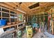 Interior view of a garden shed with storage at 305 Lochridge Dr, Roxboro, NC 27573