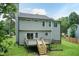 Exterior view of back of home with deck and grassy yard at 3110 Trinness Dr, Durham, NC 27707