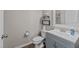 Stylish half bath with charming vanity at 3613 Cross Timber Ln, Raleigh, NC 27603