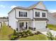 Beautiful two-story home with a welcoming porch and well-manicured landscaping at 3613 Cross Timber Ln, Raleigh, NC 27603