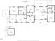 Detailed floor plan layout of house with dimensions and room labels at 3833 Hidden Branches Dr, Raleigh, NC 27613
